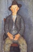 Amedeo Modigliani The Little Peasant (mk39) oil painting on canvas